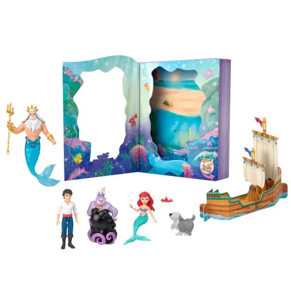 Disney Princess De Kleine Zeemeermin Mini-poppenset Veelkleurig Kinderen
