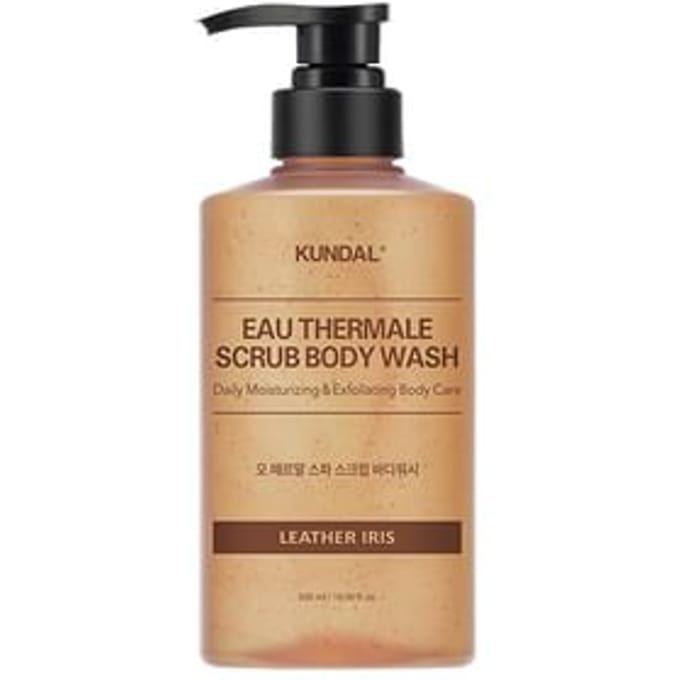 KUNDAL - Eau Thermale Scrub Body Wash - 3 Types Leather Iris