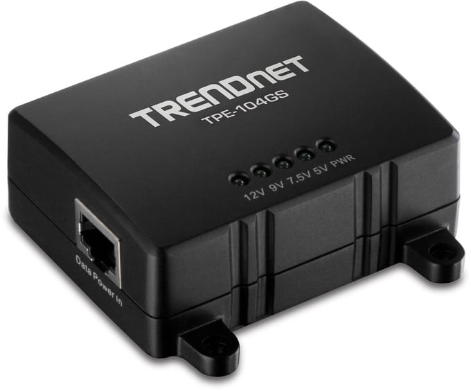 TrendNet TPE-104GS PoE-splitter 10 / 100 / 1000 MBit/s IEEE 802.3af (12.95 W)