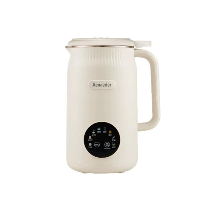Mixeur multifonction soja 1.6L automatique pour la maison mini robot ménager efficace white