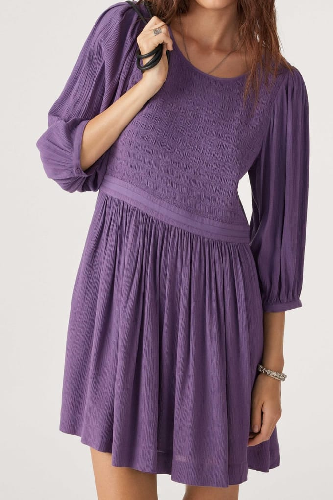 BA&SH Robe Neda Violet Taglia: M | Abiti Mini Outlet | Donna | Viola
