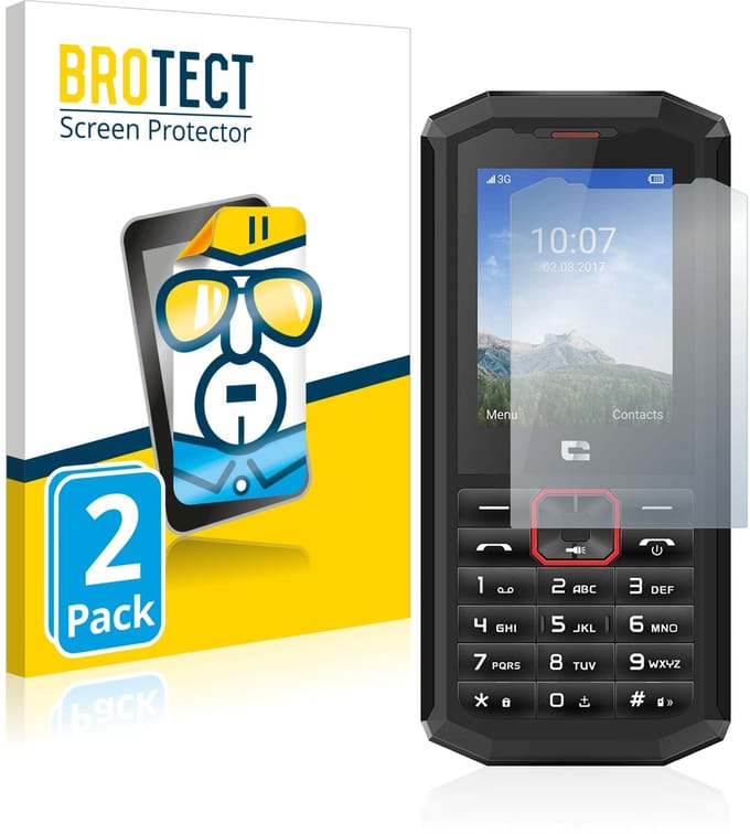 BROTECT - Screenprotector voor Crosscall Spider X5 - Folie Beschermfolie transparant 2 Stuks