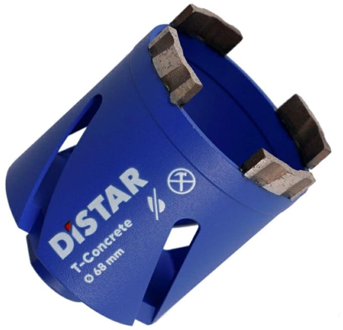 DiStar DDS-W T-CONCRETE - Diamantboor - 68mm - Laser Gelaste Segmenten - Droge Gebruikt