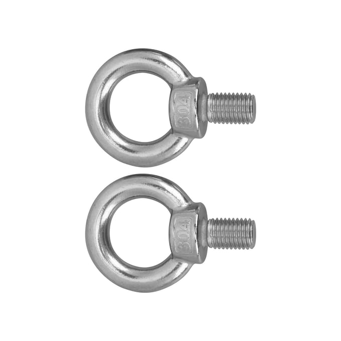 2 Stuks RVS Hijsoog Oogbout Heavy Duty Marine Grade RingschroefboutenM16