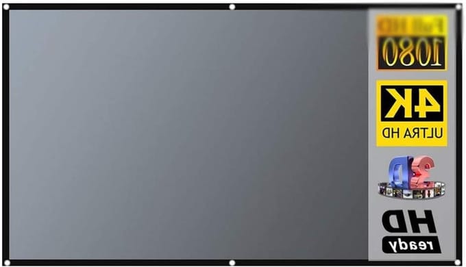 Projectiescherm - Beamerdoek Metaal - Thuisbioscoop Creëren - Anti-lichtgordijn - 100 inch 16:9 - Metaalgrijs