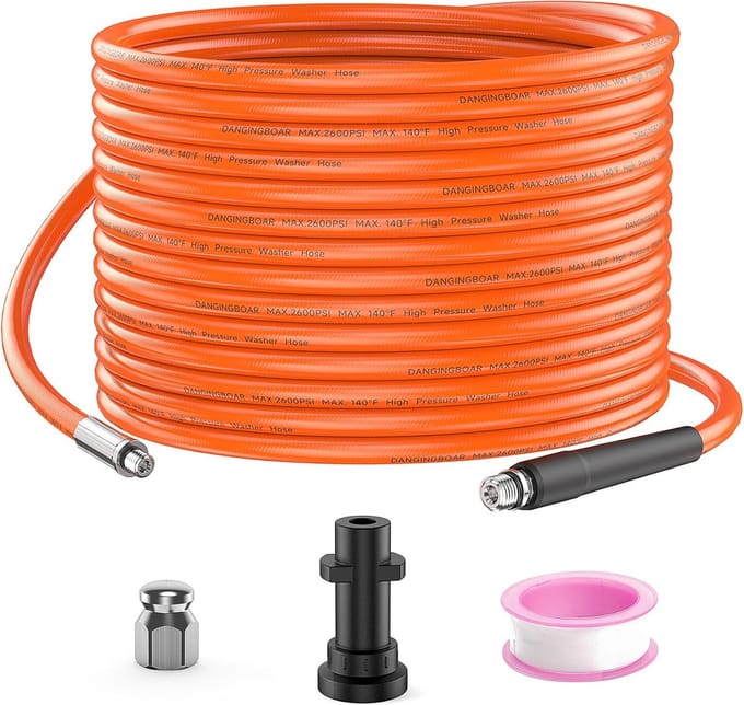Rioolrat - Rioolreinigingsset - Rioolveer - Rioolslang - Oranje