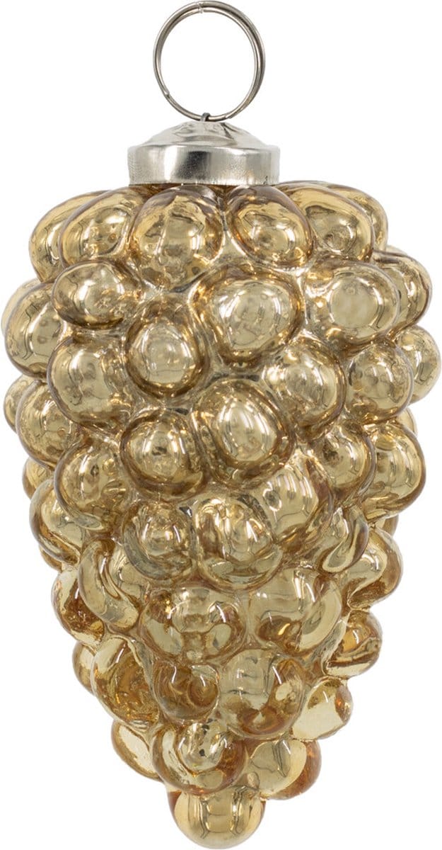 HomeBound by KY | Glazen kerstbal goud | 10x10cm | kerstbal