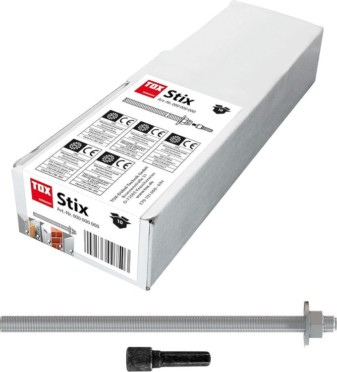 Draadstang M8 x 110 mm RVS A4 (10 Stuks) - Geschikt voor Composietanker