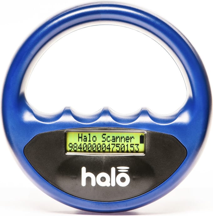 Halo Chip Reader Scanner Dieren - Chiplezer - Huisdieren - Chipreader lezen dieren chips (BLAUW)