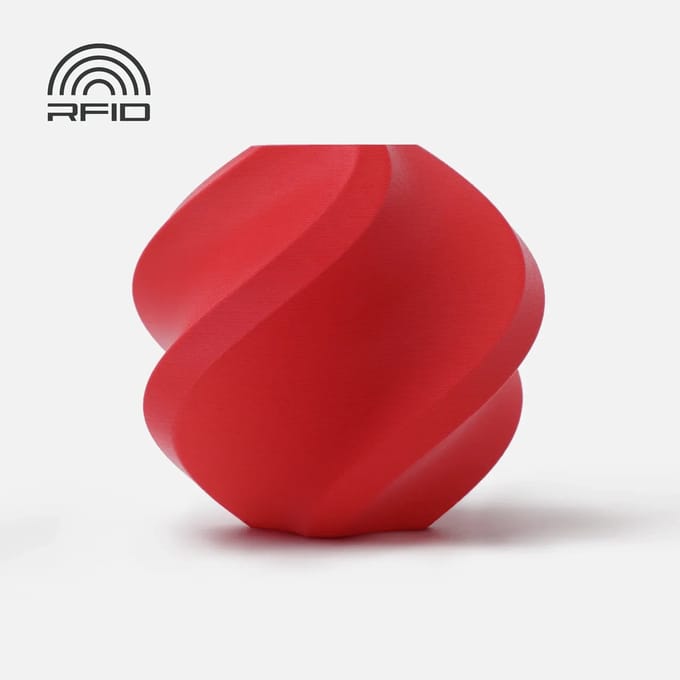 Bambu Lab - PLA Matte 1.75mm Filament – 1kg – scharlakenrood (scarlet red) - zonder spoel