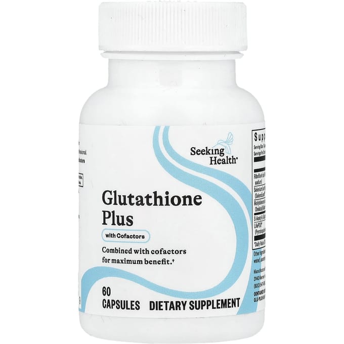 Seeking Health, Glutathion Plus optimal, avec cofacteurs, 60 gélules végétales