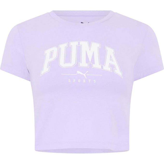 Puma Dames/Dames Squad Cropped T-shirt (Violet)