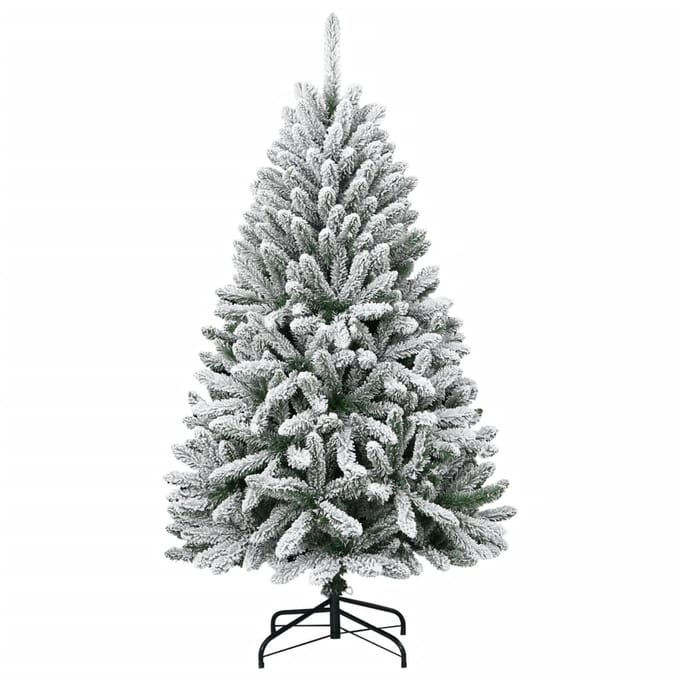 vidaXL - Kunstkerstboom - met - scharnieren - en - sneeuw - 150 - cm