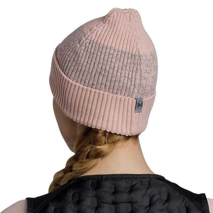 Buff Uniseks Merinowollen muts voor volwassenen (Beige)
