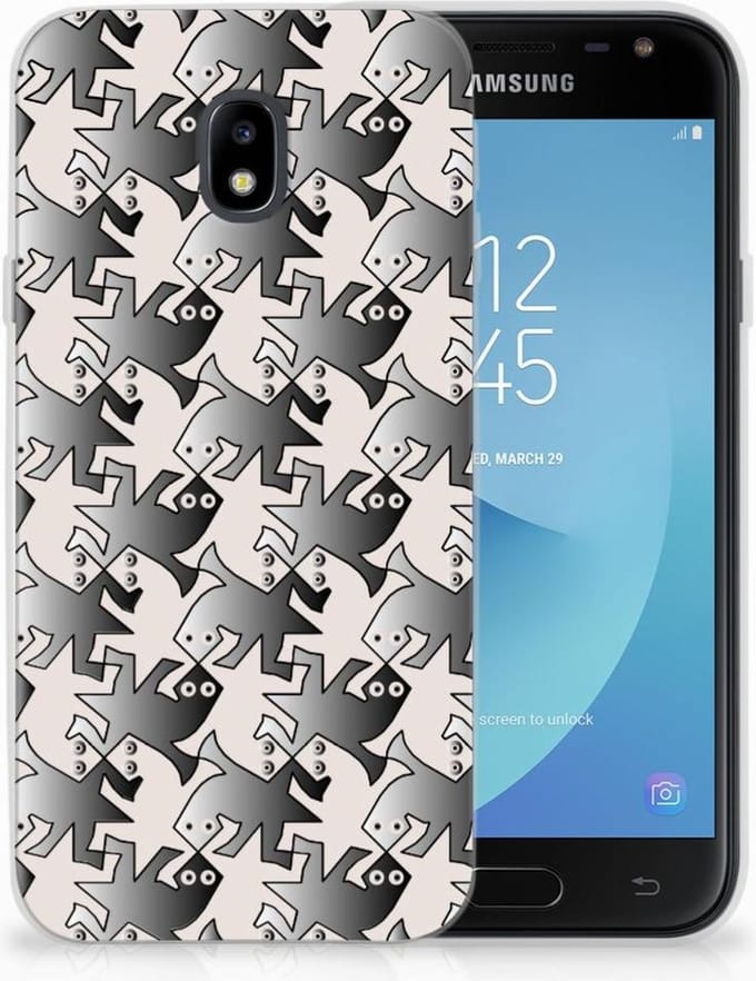 Samsung Galaxy J3 2017 TPU Hoesje Salamander Grey