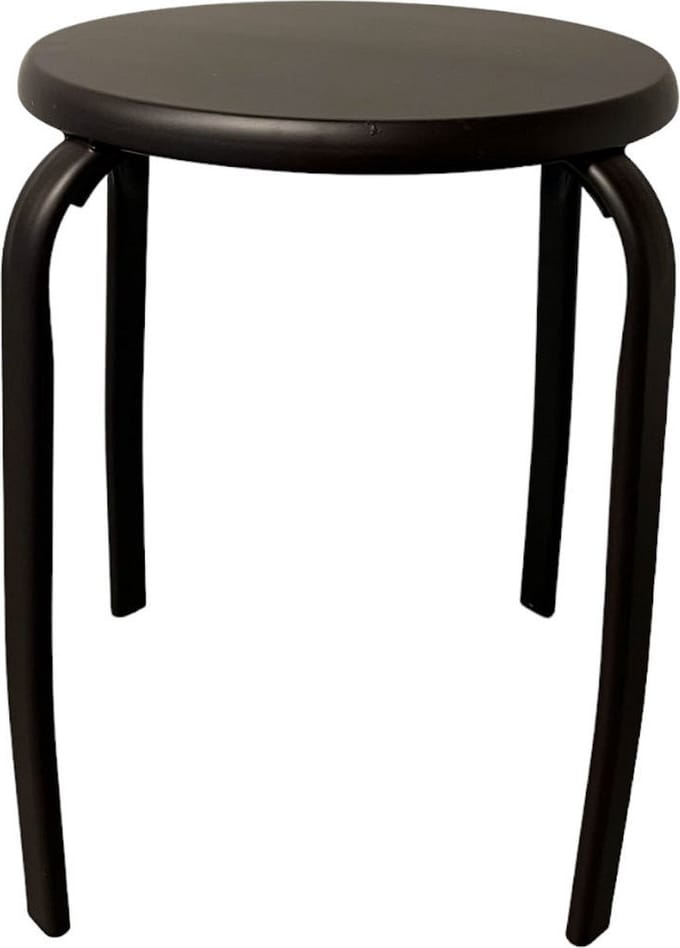 Metalen kruk - Bruin - 45x33.5x33.5cm