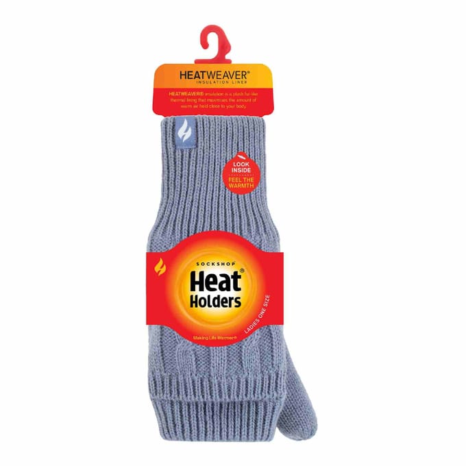 Dames Kabelbrei 2.3 Tog Thermische Winter Vingerloze Converter Handschoenen