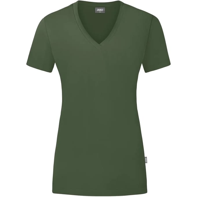 Jako Organic T-Shirt Dames - Olijf | Maat: 36
