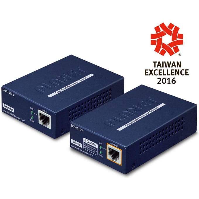 PLANET 1-Port Long Reach PoE over UTP Extender Kit