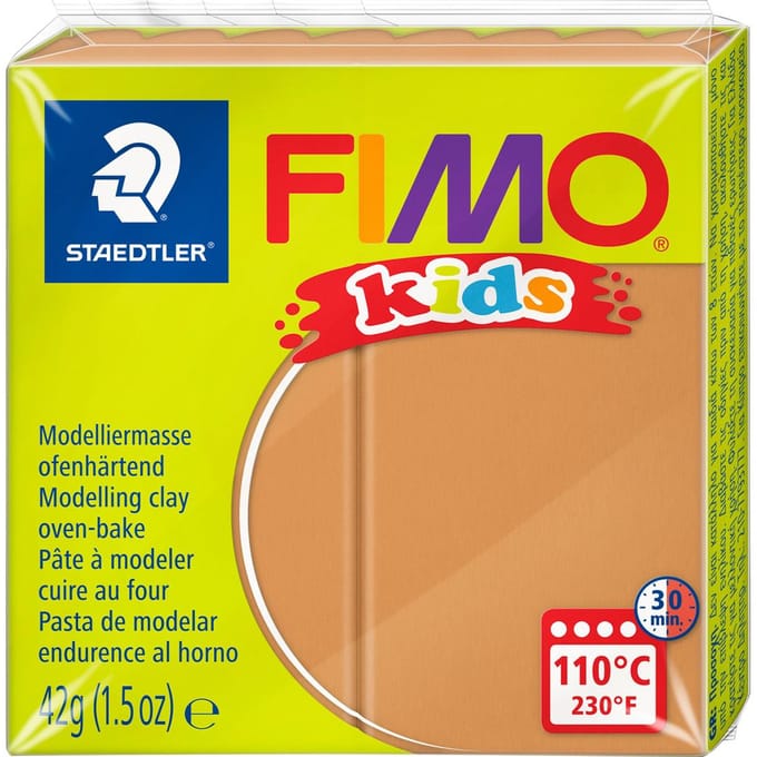 FIMO kids boetseerklei 42 g licht bruin