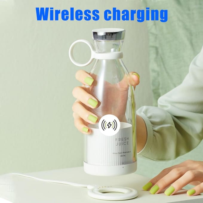 Aoresac Personal Size Blender Op batterijen werkende USB oplaadbare draagbare blender voor shakes en wit