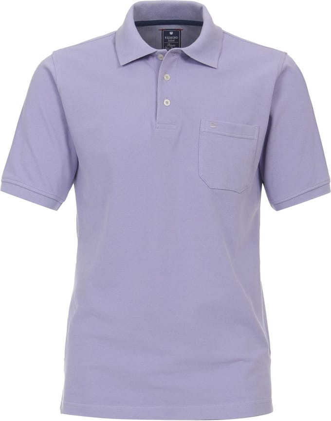 Redmond regular fit heren polo - pique - paars