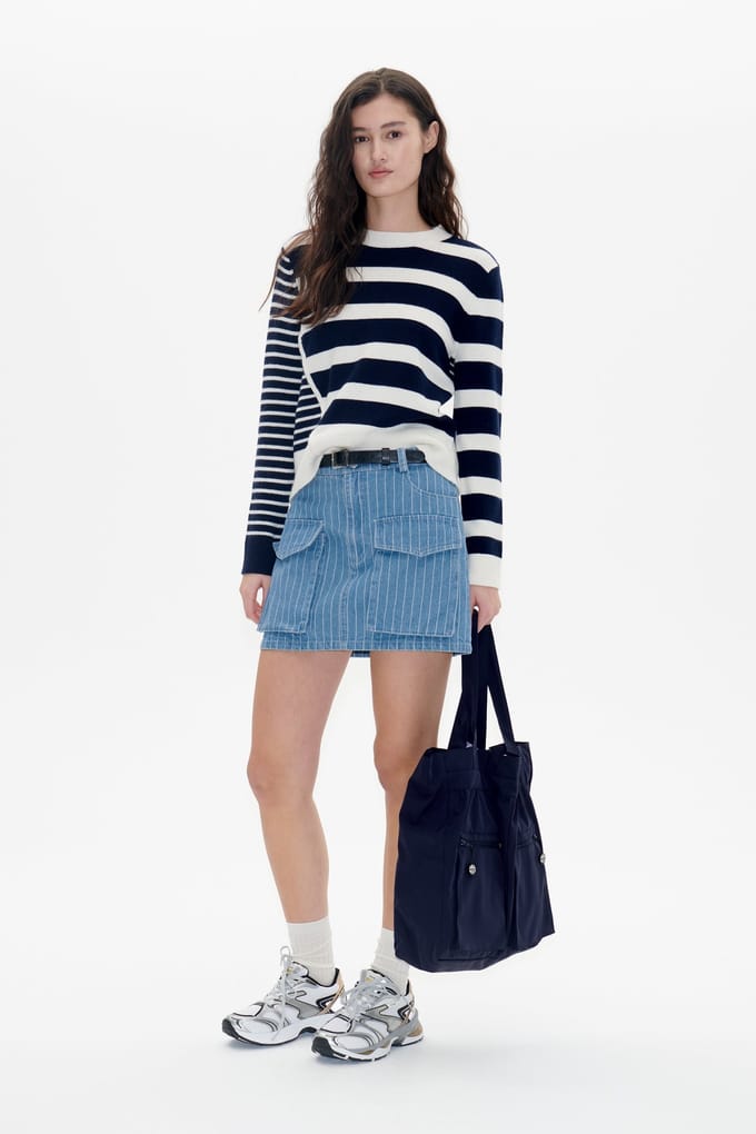 Baum und Pferdgarten Centa Sweater Navy Creme Taglia: S | Maglie a manica lunga Outlet | Donna | Blu