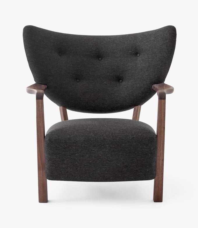 &Tradition Wulff ATD2 fauteuil - hallingdal 376 - oiled walnut
