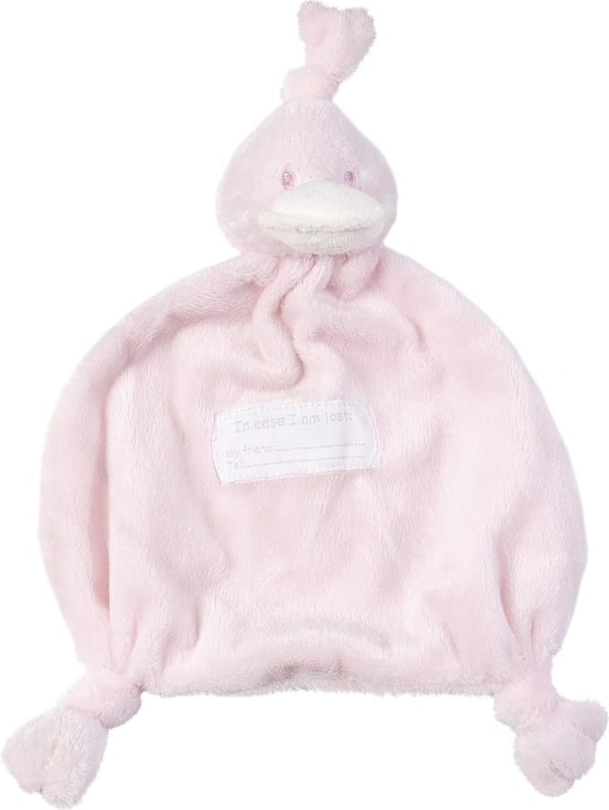 BAMBAM Knuffeldoekje Eend - Roze - Baby cadeau