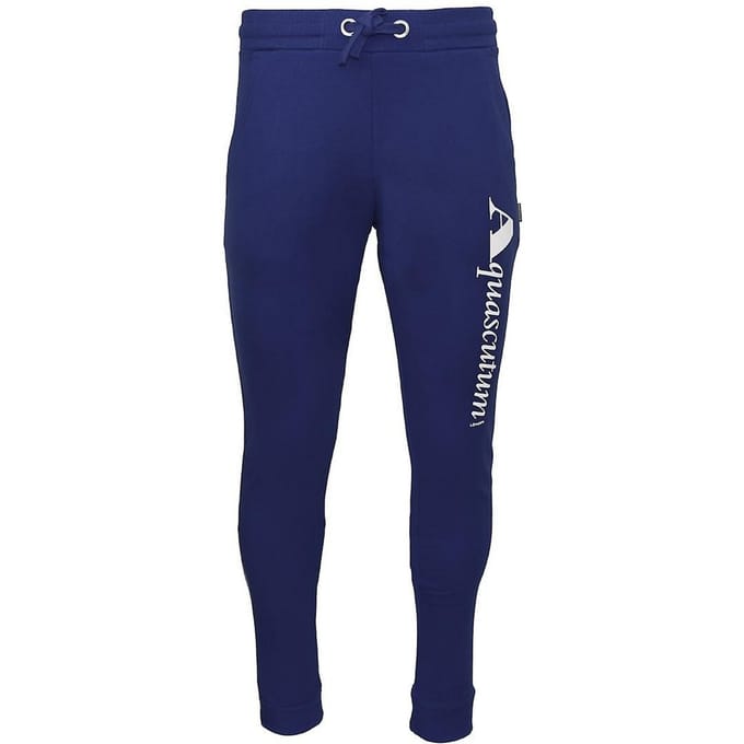Aquascutum Heren Joggingbroek met logo (Blauw)