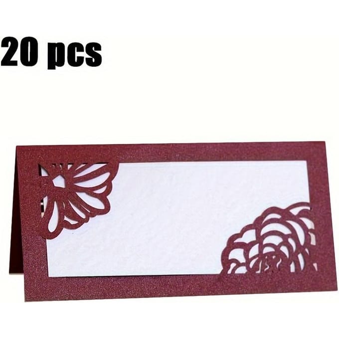 Lot de 20 marque-places de table, marque-places ... 20pcs brown