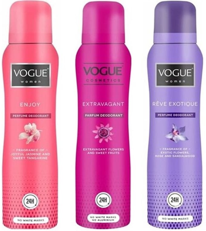 Vogue Parfum Deodorant - Enjoy / Extravagant / Reve Exotique