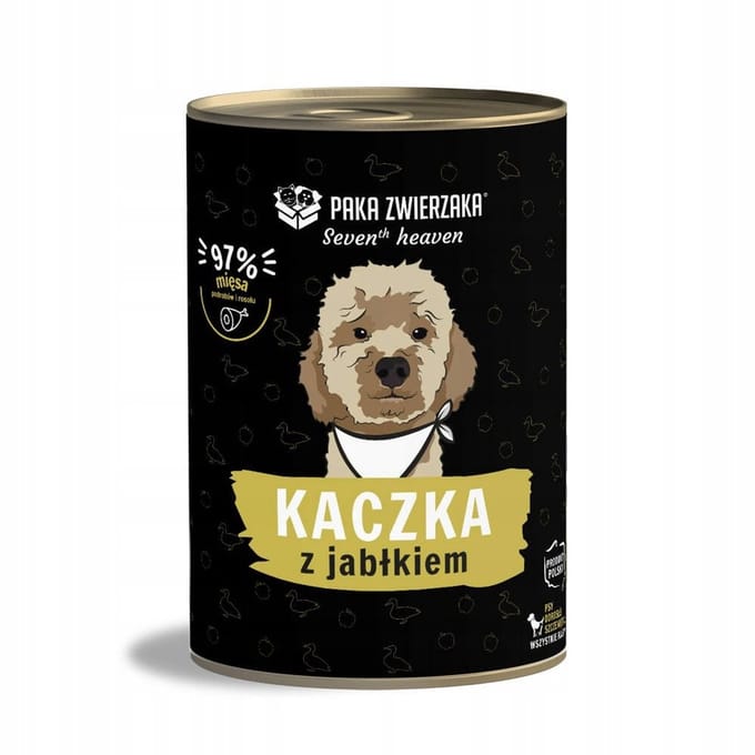 Paka Zwierzaka Seventh Heaven - Eend en Appel - 6x400g - Graanvrij - Hypoallergeen
