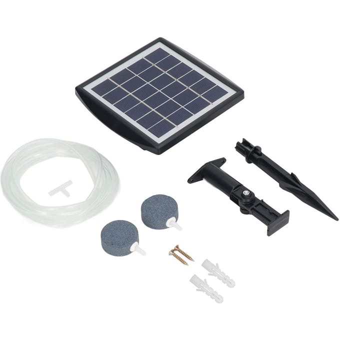 Zonne Water Luchtpomp 2W 6V Waterdicht Dubbele Modus Schokbestendig Draagbare Aquarium Zuurstofpomp voor