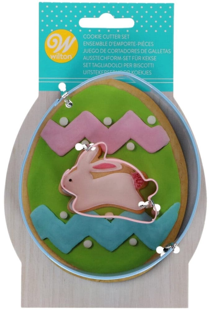 Wilton Koekjes Uitsteker - Ei met Konijn - Set/2 - Uitsteekvormpjes - Koekjes Vorm
