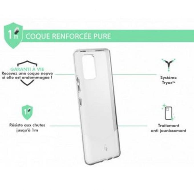 Force Case, Hoesje geschikt voor Samsung Galaxy A42 5G - PURE Versterkt, Transparant