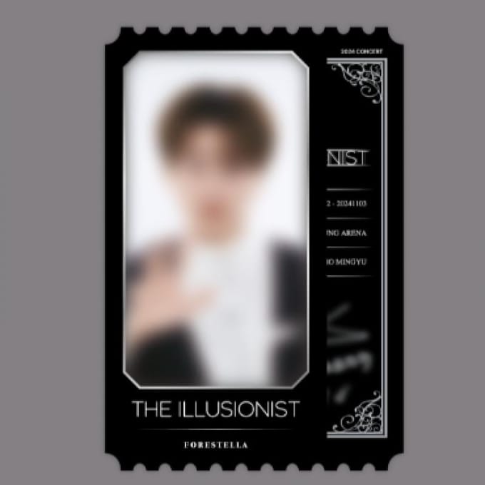 Forestella 10 Foto Ticket Set   2024 Concert Officiële Md black