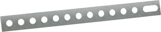 Metalen strip verzinkt lengte 168mm dikte 0.8mm 10 stuks