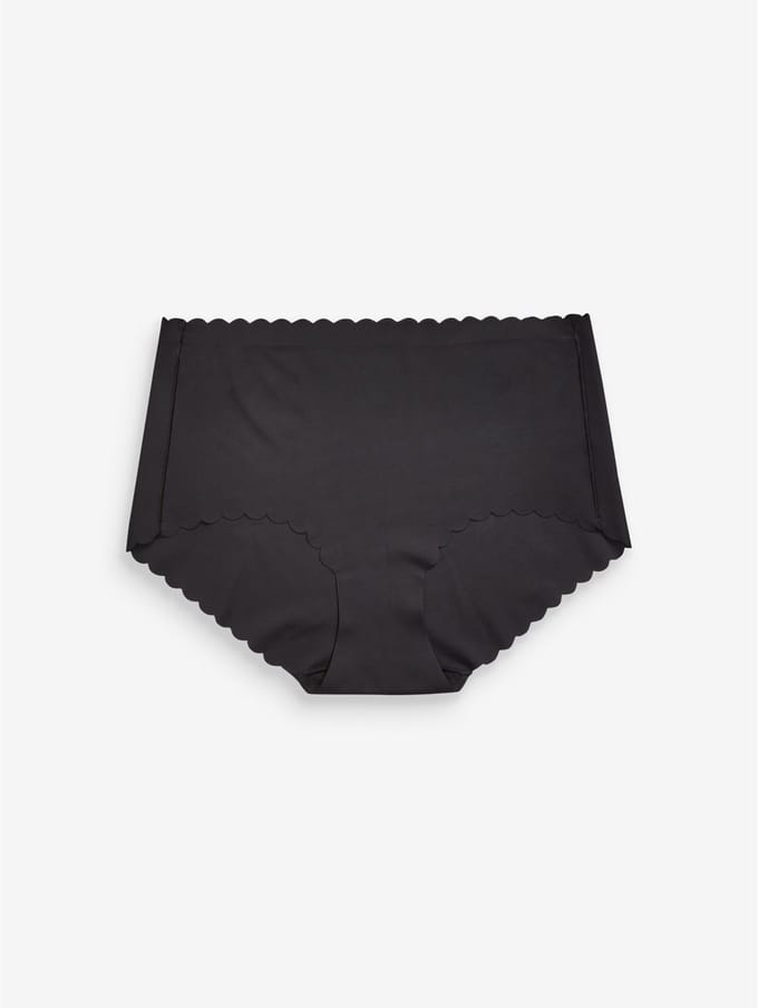 Next - Dames - No VPL slipje met geschulpte rand - Zwart