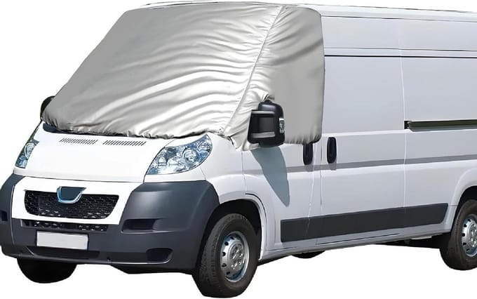 Windshield Wrap Cover for Ducato 2006-2024, Windshield External Thermal Windscreen Cover Snow Cover Ice Shield Dust - ShopVlot