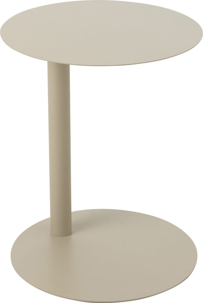 J-Line bijzettafel Rond - metaal - beige