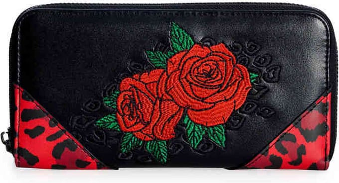 Banned - ROCKABILLY ROSE Dames portemonnee - Zwart