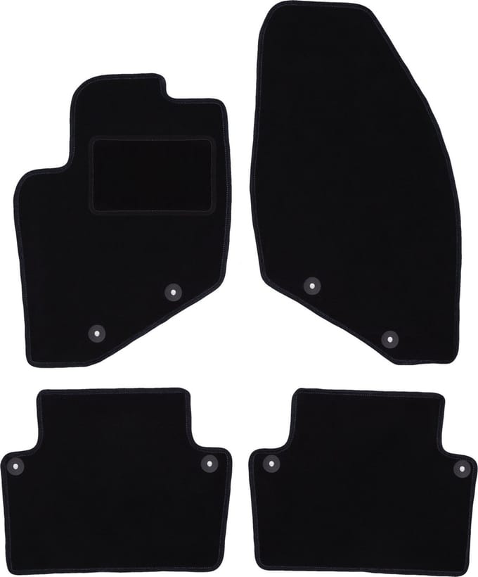 Zwarte veloursmatten voor: Volvo V70 II stationwagen (2000-2007)