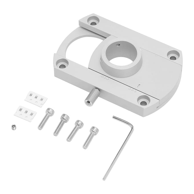 HiFi Conversie Armplaat 20mm Binnengat Aluminiumlegering Vervanging LP Draaitafel Conversie Arm white