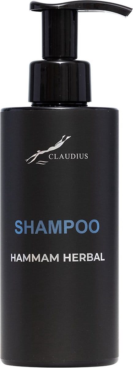Shampoo Hammam Herbal 300 ml - met pomp - zwarte fles - haarverzorging