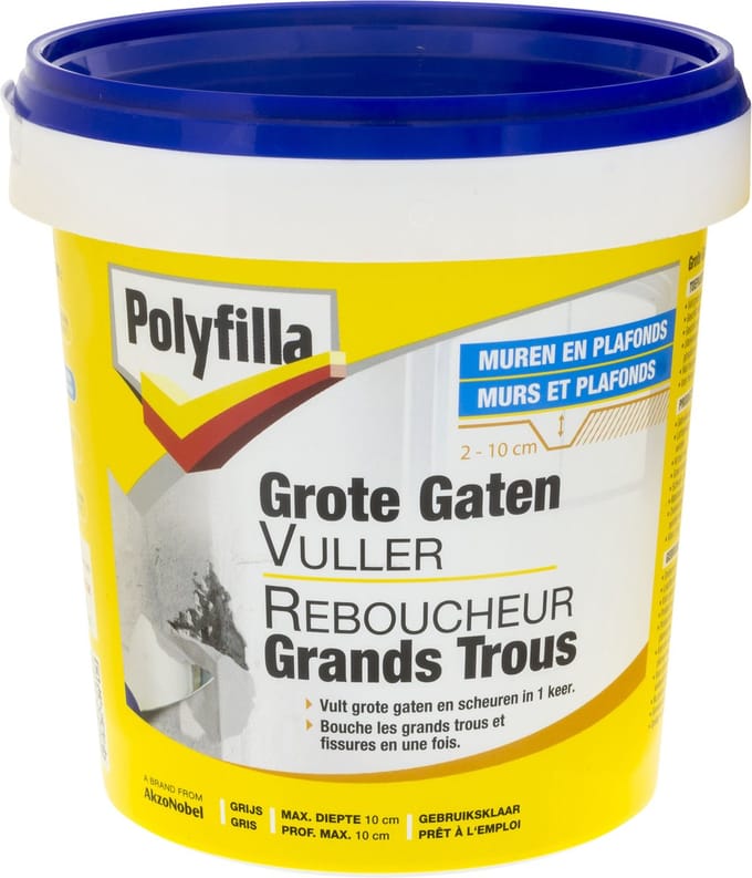 Polyfilla - Grote Gatenvuller - Grijs - 1 Kg