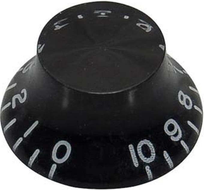 Boston KB-160L Belknop Linksdraaiend - Transparant Zwart