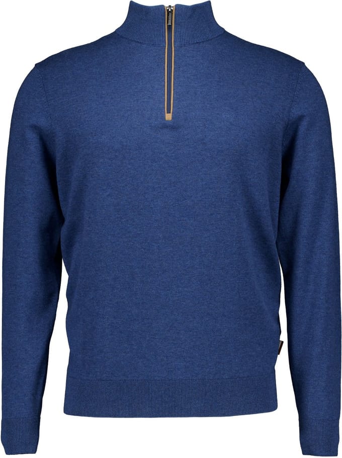 Bugatti - Trui Blauw Bugatti Herren Pullover 1/1 Arm Blauw 7500-15510e
