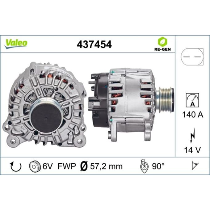 Driefasige generator VALEO 437454