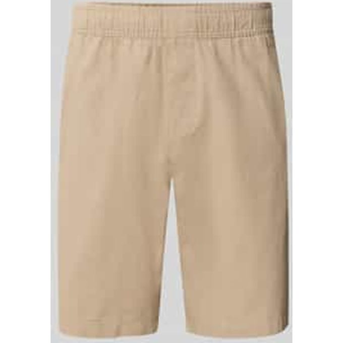 straight fit korte broek met achterzak